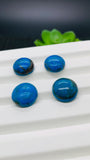Blue Opalina Round Cabs - 15 mm Size - Code #A27 - Pack of 1 Pc- Natural Opalina Cabochons - Origin Peru- AAAA Quality