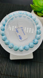 Larimar Bracelet 8.50 mm size Code#E12 • AAAA Quality • Natural Larimar Round Bracelet- Length 7.50 Inch