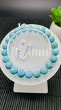 Larimar Bracelet 8.50 mm size Code#E17 • AAA Quality • Natural Larimar Round Bracelet- Length 7.50 Inch