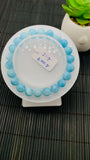 Larimar Bracelet 8.50 mm size Code#E31 • AAAA Quality • Natural Larimar Round Bracelet- Length 7.50 Inch