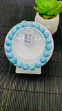 Larimar Bracelet 10 mm size Code#E39 • AAAA Quality • Natural Larimar Round Bracelet- Length 7.50 Inch