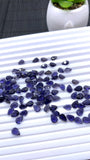 5x7 , 6x8, 6x9 , 7x9, 7x10 mm Iolite Pear Faceted Stone • Pack of 2 Pcs • Dark Blue Color AAA Quality • Iolite Pear Cut Stone