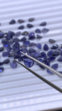 5x7 , 6x8, 6x9 , 7x9, 7x10 mm Iolite Pear Faceted Stone • Pack of 2 Pcs • Dark Blue Color AAA Quality • Iolite Pear Cut Stone