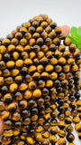 10 mm Tiger Eye Round Beads 40 cm Length AAA quality - Natural Tiger Eye Beads