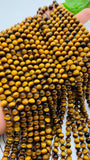 6mm Tiger Eye Round Beads 40 cm Length AAA quality - Natural Tiger Eye Beads