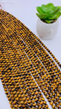 6mm Tiger Eye Round Beads 40 cm Length AAA quality - Natural Tiger Eye Beads