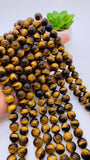 12 mm Tiger Eye Round Beads 40 cm Length AA quality - Natural Tiger Eye Beads