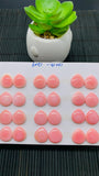 Queen Conch Shell Heart Cabs • 12x13 mm Size • Pack of 2 Pcs • AAA Quality • Flat Back • Queen Conch Cabochons