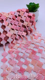 Queen Conch Shell Flower Beads • 18x18 mm Size • Length 40 cm • AAA Quality • Natural Pink Queen Conch Shell Beads