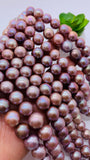 Freshwater Pearl Round beads - 11-13 mm size -100% Natural Color - Pink Color AAAA Quality 40cm Length
