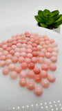 Pink Opal Round Cabs - 5 mm size - Pack of 4 Pieces - AAA Quality - Natural Pink Opal Cabochon - Pink Opal Cabs