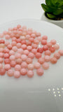 Pink Opal Round Cabs - 5 mm size - Pack of 4 Pieces - AAA Quality - Natural Pink Opal Cabochon - Pink Opal Cabs