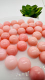 Pink Opal Round Cabs - 10 mm size - Pack of 2 Pieces - AAA Quality - Natural Pink Opal Cabochon - Pink Opal Cabs