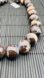 Australian Boulder Opal Beads • 16-17 mm size • Code # 06 • AAA Quality • Natural Australian Opal • Rare Beads