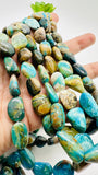 Peruvian Opal Nugget Beads • Length 16 Inch • AAA Quality • Natural Peruvian Opal beads • Origin Peru