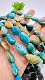 Peruvian Opal Nugget Beads • Length 16 Inch • AAA Quality • Natural Peruvian Opal beads • Origin Peru