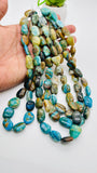 Peruvian Opal Nugget Beads • 12-14X16-18 mm • Length 16 Inch • AAA Quality • Natural Peruvian Opal beads • Origin Peru