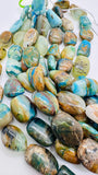 Peruvian Opal Nugget Beads • 12-14X16-18 mm • Length 16 Inch • AAA Quality • Natural Peruvian Opal beads • Origin Peru