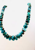 Peruvian Opal Roundel Beads • 8-15 mm Size • Length 16 Inch • AAAA Quality • Peruvian Opal Beads • Origin Peru