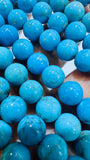 Turquoise Round Beads 8mm Size - AAAA Quality 100 % Genuine Stone , Length 40 cm - Turquoise Round Beads