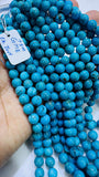 Turquoise Round Beads 7.5 mm Size - AAAA Quality 100 % Genuine Stone , Length 40 cm - Turquoise Round Beads