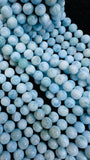 Larimar Round Beads • 5.5 mm Size • 4A Quality • Blue Color • Natural Larimar •Top Quality Length 40 cm - Larimar Beads
