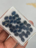 Blue Sapphire 6X4MM Faceted -Pack of 5 Pcs -AAA Quality Sapphire cabs • Blue Sapphire • Not Heated