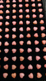 Queen Conch Shell Heart Cabs • 6 mm Size • Pack of 4 Pcs • AAAA Quality • Flat Back • Queen conch Shell Cabochons