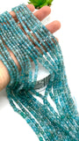 Apatite Faceted 4 mm Cube Beads - Length 40 cm - AAA Quality- Natural Apatite Dice Square Beads