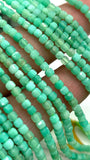 Chrysoprase Faceted 2 mm Cube Beads - Length 40 cm - AAA Quality- Natural Chrysoprase Dice Square Beads