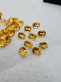 Citrine Faceted Oval 6X8 MM • Pack of 4 Pc • AAA Quality • Natural Citrine Faceted Oval Stone