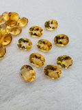 Citrine Faceted Oval 6X8 MM • Pack of 4 Pc • AAA Quality • Natural Citrine Faceted Oval Stone