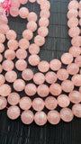 Rose Quartz Round beads - 18 mm 20 mmm 40 cm Length- AAA Quality - Deep Pink rose quartz