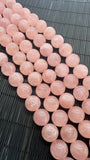 Rose Quartz Round beads - 18 mm 20 mmm 40 cm Length- AAA Quality - Deep Pink rose quartz