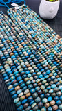 Peruvian Opal Roundel Beads • 10 mm • Length 14 Inch • AA Quality • Natural Peruvian Opal Rondelle Beads