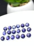 Iolite Round Faceted 3 mm Size • Pack of 10 Pcs • AAA Quality • Iolite Round Cut Stone • Iolite Stones