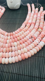 10mm Pink Opal Rondelle Beads AAA quality - Length 40 cm - Peruvian Pink Opal Roundel