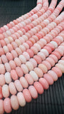 12 mm Pink Opal Rondelle Beads AAA quality - Length 40 cm - Peruvian Pink Opal Roundel