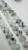 14-15x17-20 mm Peruvian Opal Pear Briolette • Length 8 Inch • AAA Quality • Natural Peruvian Opal Briolette beads