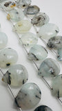 14-15x17-20 mm Peruvian Opal Pear Briolette • Length 8 Inch • AAA Quality • Natural Peruvian Opal Briolette beads