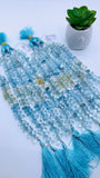 Aquamarine Drop Beads - Aquamarine Briolettes - length 8 inch - Natural Aquamarine drop Beads- AAA Quality