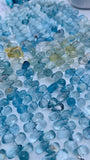 Aquamarine Drop Beads - Aquamarine Briolettes - length 8 inch - Natural Aquamarine drop Beads- AAA Quality