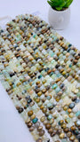 Peruvian Opal Roundel Beads • 10 11 12 mm Size • Length 14 Inch • AAA Quality • Natural Peruvian Opal Rondelle beads