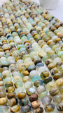 Peruvian Opal Roundel Beads • 10 11 12 mm Size • Length 14 Inch • AAA Quality • Natural Peruvian Opal Rondelle beads