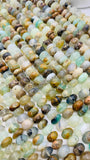 Peruvian Opal Roundel Beads • 10 11 12 mm Size • Length 14 Inch • AAA Quality • Natural Peruvian Opal Rondelle beads