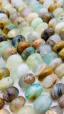 Peruvian Opal Roundel Beads • 10 11 12 mm Size • Length 14 Inch • AAA Quality • Natural Peruvian Opal Rondelle beads