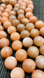 16MM Peach Moonstone Round Beads- Length 40 cm - Good Quality- Peach Moonstone Beads