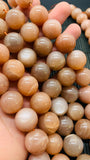 16MM Peach Moonstone Round Beads- Length 40 cm - Good Quality- Peach Moonstone Beads