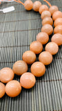 18MM Peach Moonstone Round Beads- Length 40 cm - Good Quality- Peach Moonstone Beads
