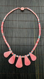 Queen Conch Shell Necklace - AAA Quality • Natural Pink Queen Conch Shell and Turquoise